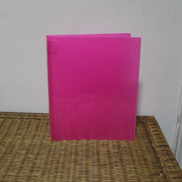 Multi-colored Plastic 3-ring binder Designed with two-pocket folders. Set of 5 - Picture 8 of 12